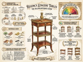 Regency Etagere Tables Guide Infographic