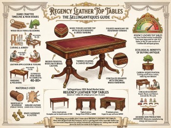 Regency Leather Top Tables Guide Infographic