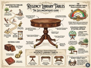 Regency Library Tables Guide Infographic