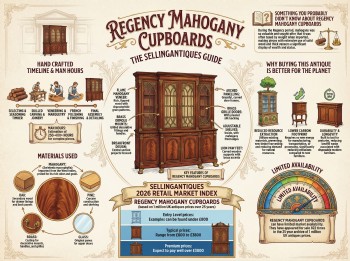 Regency Mahogany Cupboards Guide Infographic