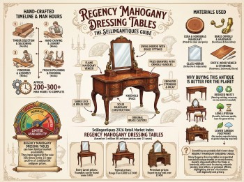 Regency Mahogany Dressing Tables Guide Infographic