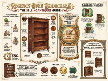 Regency Open Bookcases Guide Infographic