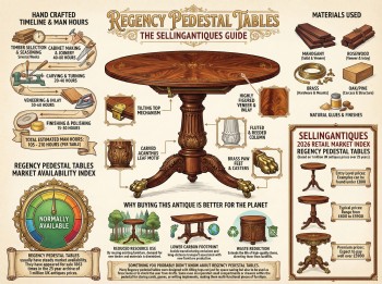 Regency Pedestal Tables Guide Infographic