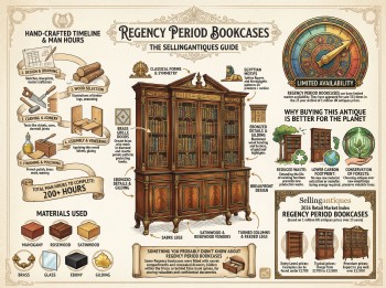 Regency Period Bookcases Guide Infographic