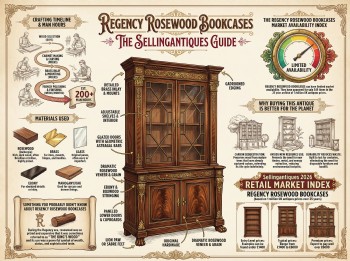 Regency Rosewood Bookcases Guide Infographic
