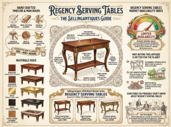 Regency Serving Tables Guide Infographic