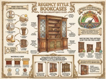Regency Style Bookcases Guide Infographic