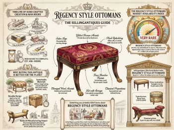 Regency Style Ottomans from 1 Shops