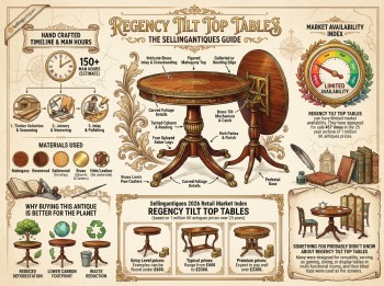 Regency Tilt Top Tables Guide Infographic