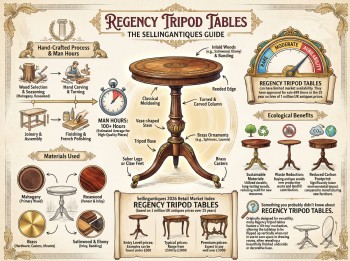 Regency Tripod Tables Guide Infographic