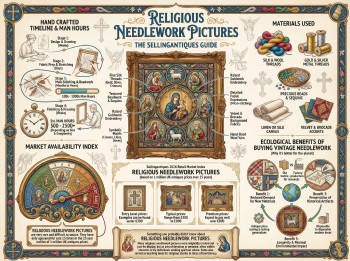 Religious Needlework Pictures Guide Infographic