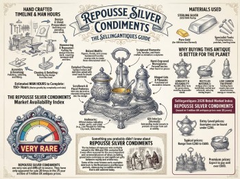 Repousse Silver Condiments from 1 Shops