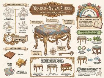 Rococo Revival Stools Guide Infographic