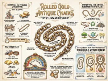 Rolled Gold Antique Chains Guide Infographic