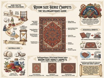Room Size Heriz Carpets Guide Infographic