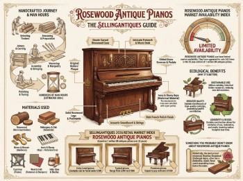 Rosewood Antique Pianos Guide Infographic