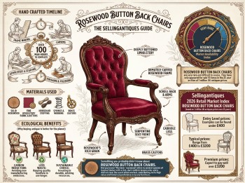Rosewood Button Back Chairs Guide Infographic