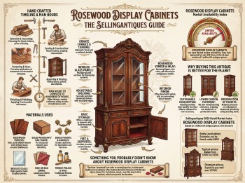 Rosewood Display Cabinets Guide Infographic