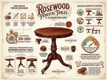 Rosewood Pedestal Tables Guide Infographic