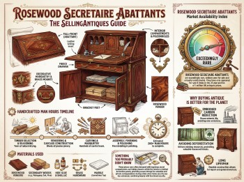 Rosewood Secretaire Abattants Guide Infographic