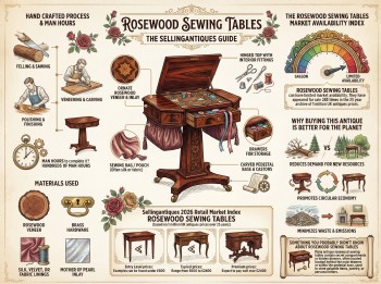 Rosewood Sewing Tables Guide Infographic