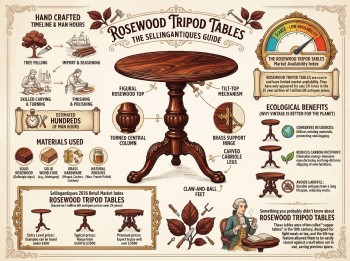 Rosewood Tripod Tables Guide Infographic