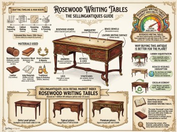 Rosewood Writing Tables Guide Infographic