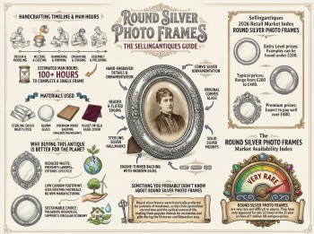 Round Silver Photo Frames Guide Infographic
