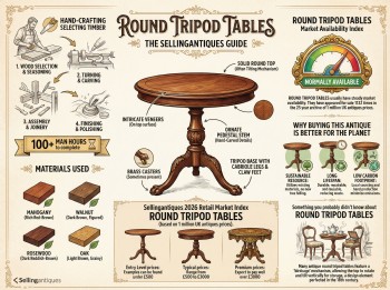 Round Tripod Tables Guide Infographic