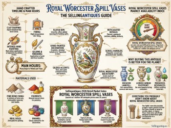 Royal Worcester Spill Vases Guide Infographic