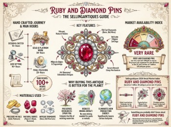 Ruby And Diamond Pins Guide Infographic