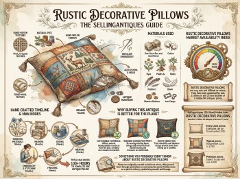 Rustic Decorative Pillows Guide Infographic