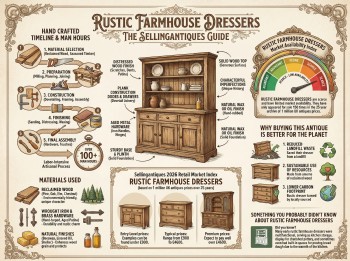 Rustic Farmhouse Dressers Guide Infographic