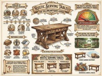 Rustic Serving Tables Guide Infographic