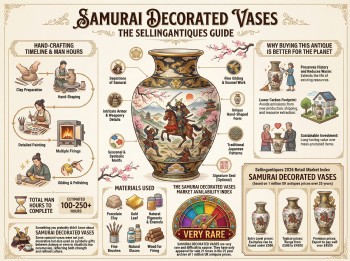 Samurai Decorated Vases Guide Infographic
