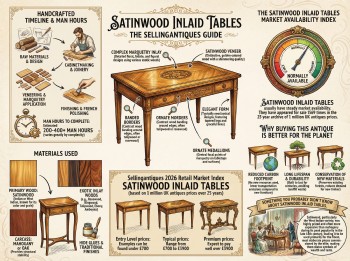 Satinwood Inlaid Tables Guide Infographic