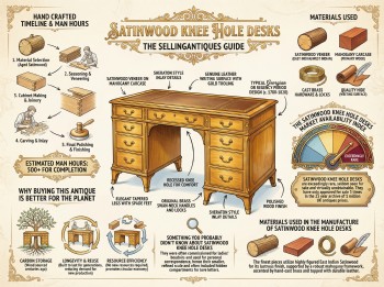 Satinwood Knee Hole Desks Guide Infographic