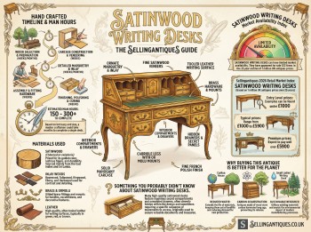 Satinwood Writing Desks Guide Infographic