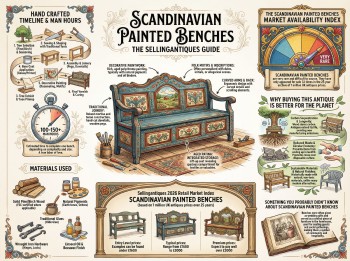 Scandinavian Painted Benches Guide Infographic