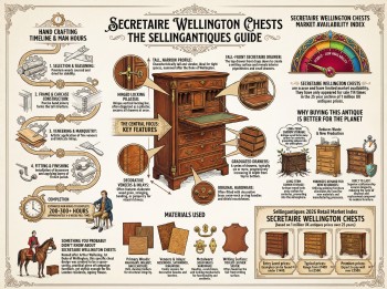 Secretaire Wellington Chests Guide Infographic