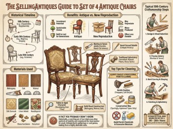 Set Of 4 Antique Chairs Guide Infographic