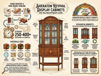 Sheraton Revival Display Cabinets Guide Infographic