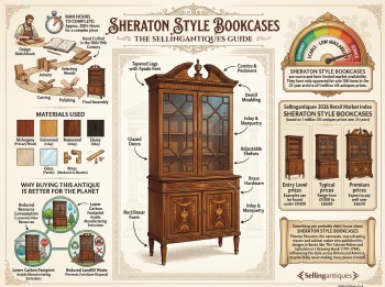 Sheraton Style Bookcases Guide Infographic