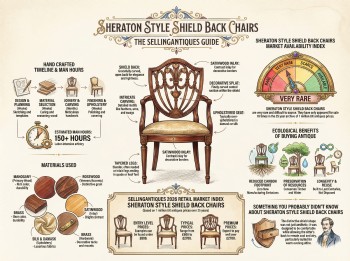 Sheraton Style Shield Back Chairs Guide Infographic