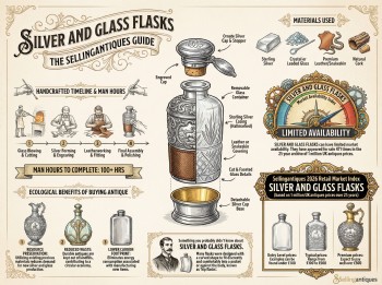 Silver And Glass Flasks Guide Infographic