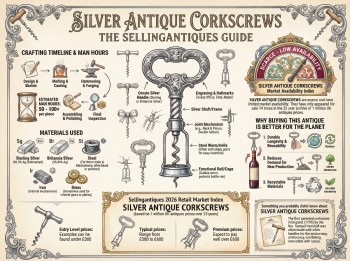 Silver Antique Corkscrews Guide Infographic