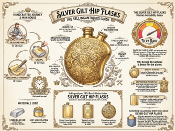 Silver Gilt Hip Flasks Guide Infographic