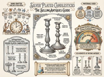 Silver Plated Candlesticks Guide Infographic