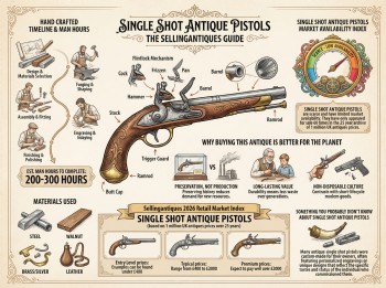 Single Shot Antique Pistols Guide Infographic