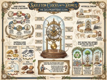Skeleton Clocks With Domes Guide Infographic